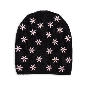 Carolyn Rowan Embroidered Floral Beanie #43